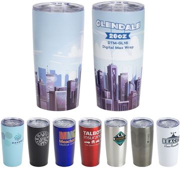 Thr Glendale 20 oz Vacuum Double-Wall Insulated Stainless Steel Travel Tumbler